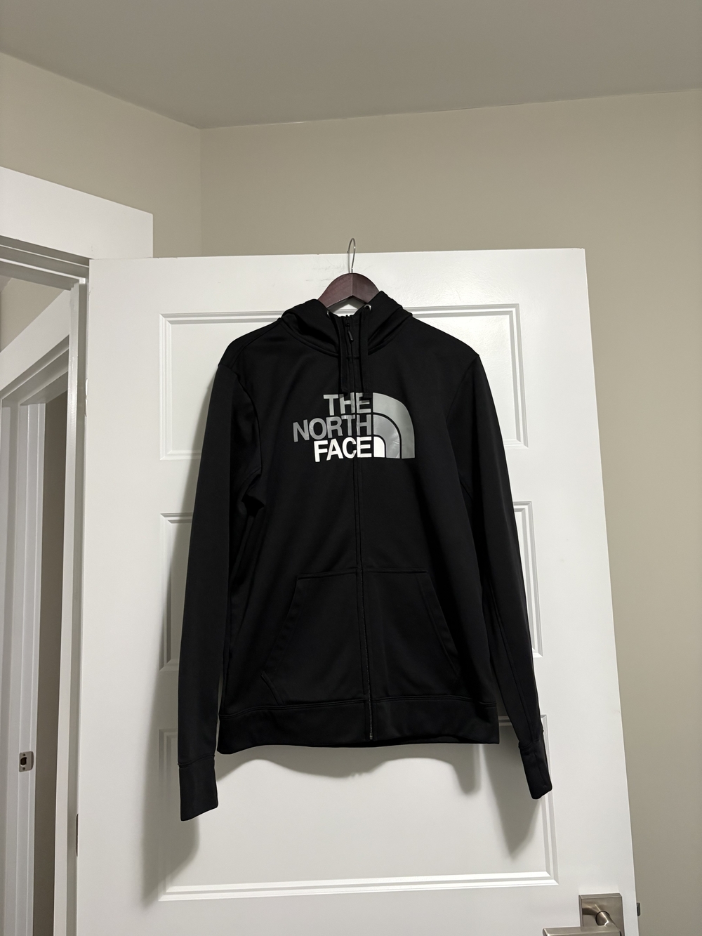 The North Face Men’s Black Full-Zip Logo Hoodie Jacket